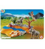 PLAYMOBIL SAFARI 4829 COUPLE DE HYENES ET LE VAUTOUR