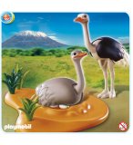 PLAYMOBIL SAFARI 4831 COUPLE D'AUTRUCHES ET LE NID