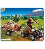 PLAYMOBIL SAFARI 4834 QUAD ET LE BRACONNIER