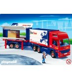 PLAYMOBIL TRANSPORT 4323 ROUTIER AVEC CAMION ET REMORQUE