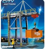 PLAYMOBIL TRANSPORT 5254 PORTIQUE ELECTRIQUE A CONTENEURS