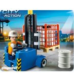PLAYMOBIL TRANSPORT 5257 ELEVATEUR AVEC OUVRIER