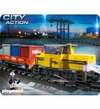 PLAYMOBIL TRANSPORT 5258 TRAIN PORTE-CONTENEURS RADIO-COMMANDE
