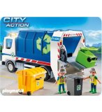 PLAYMOBIL VEHICULES 4129 CAMION POUBELLE AVEC LUMIERES