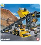 PLAYMOBIL VIE DE CHANTIER 4041 CONVOYEUR AVEC PELLETEUSE