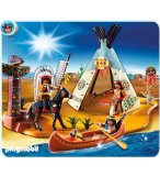 PLAYMOBIL WESTERN 4012 SUPERSET CAMPEMENT DES INDIENS