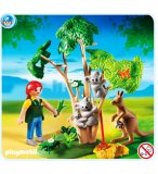 PLAYMOBIL ZOO 4854 L'ARBRE A KOALAS ET KANGOUROUS