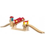 PONT LEVIS BASCULANT TRAIN EN BOIS - FUNTOYS - ACCESSOIRE CIRCUIT TRAIN 