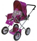 POUSSETTE JUMEAU PLIABLE - CALINOU - ACCESSOIRE POUPEE