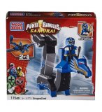 POWER RANGERS SAMURAI BLEU DRAZONZORD  - MEGA BLOKS - 5773 - JEU DE CONSTRUCTION