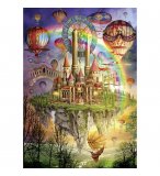 PUZZLE AU PAYS DE L'ARC EN CIEL 1000 PIECES - COLLECTION CHATEAU - SCHMIDT - 58158