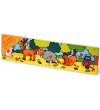 PUZZLE EN BOIS ANIMAUX DE LA FORET 5 PIECES - VILAC - PUZZLE A ENCASTRER - PUZZLE AVEC BOUTONS