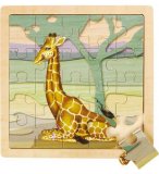 PUZZLE EN BOIS GIRAFE 20 PIECES - WILD REPUBLIC