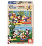 PUZZLE EN BOIS LA MAISON DE MICKEY 2 X 16 PIECES - EDUCA - 14181
