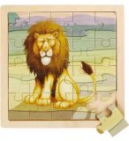 PUZZLE EN BOIS LION 20 PIECES - WILD REPUBLIC - 66812