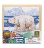 PUZZLE EN BOIS OURS POLAIRE 20 PIECES - WILD REPUBLIC - 88023