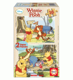 PUZZLE EN BOIS WINNIE L'OURSON 2 X 16 PIECES - EDUCA - 14956