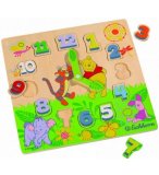 PUZZLE EN BOIS WINNIE L'OURSON APPRENDRE L'HEURE 12 PIECES - PUZZLE A ENCASTRER - EICHHORN - 4112