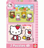 PUZZLE HELLO KITTY 2 X 20 PIECES - EDUCA - 14219