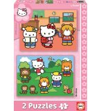 PUZZLE HELLO KITTY 2 X 48 PIECES - EDUCA - 14220