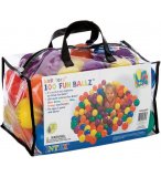 SAC DE 100 BALLES MULTICOLORES EN PLASTIQUE - INTEX - TENTE ET PISCINE A BALLES
