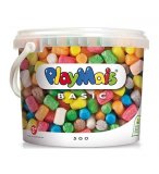 SEAU DE 500 FLOCONS MULTICOLORES PLAYMAIS BASIC - LOISIRS CREATIFS
