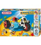 SIDE CAR MECCANO BUILD AND PLAY - 3 MODELES - MOTO - JEU DE CONSTRUCTION - 734120