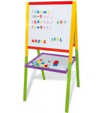 TABLEAU DOUBLE FACE COLORE EN BOIS - JEU EDUCATIF