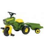 TRACTEUR VERT A PEDALES + REMORQUE - ROLLY TOYS - JEU PLEIN AIR