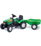 TRACTEUR VERT FARMER A PEDALES + REMORQUE - FALK - JEU PLEIN AIR