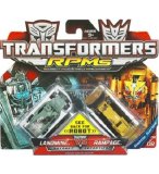 TRANSFORMERS RPMS BATTLE PACK LANDMINE VS RAMPAGE - HASBRO - VEHICULE
