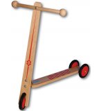 TROTTINETTE EN BOIS 3 ROUES - PATINETTE ENFANT - JEU PLEIN AIR
