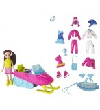 VACANCES A LA NEIGE LILA - POLLY POCKET - MATTEL - P8696 - POUPEE
