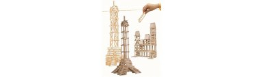 Planchettes cubes en bois