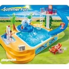 PLAYMOBIL SUMMER FUN 5433 FAMILLE AVEC PISCINE ET PLONGEOIR