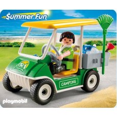PLAYMOBIL SUMMER FUN 5437 GARDIEN DU CAMPING ET VEHICULE DE SERVICE