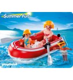 PLAYMOBIL SUMMER FUN 5439 VACANCIERS AVEC BATEAU PNEUMATIQUE
