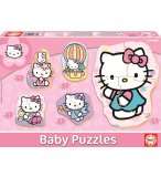 5 PUZZLES PROGRESSIFS HELLO KITTY 3 - 5 PIECES - EDUCA - 14508