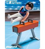 PLAYMOBIL ATHLETES 5192 GYMNASTE ET CHEVAL D'ARCONS