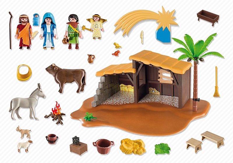 Jouet PLAYMOBIL Christmas - Grande crèche de Noël 5588