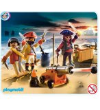 PLAYMOBIL PIRATES 5136 EQUIPAGE DE PIRATES AVEC ARMES 