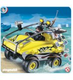 PLAYMOBIL POLICE 4449 VEHICULE AMPHIBIE ET GANGSTER