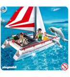 PLAYMOBIL VACANCES 5130 CATAMARAN ET DAUPHINS