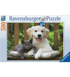 PUZZLE CHIEN CAVALIER KING CHARLES 500 PIECES - NATHAN - 872220