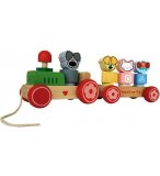 TRAIN EN BOIS A TIRER WOEZEL EN PIP - JOUET A TIRER PREMIER AGE
