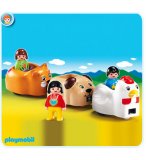 PLAYMOBIL 1.2.3 6767 TRAIN DES ANIMAUX