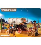 PLAYMOBIL WESTERN 5248 CHARIOT AVEC COWS-BOYS ET BANDITS