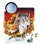 PUZZLE LOUPS 50 PIECES - WILD REPUBLIC - 81608
