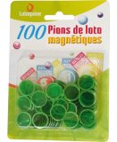 100 PIONS MAGNETIQUES VERT  LOTOQUINE - ACCESSOIRE LOTO