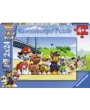 2 PUZZLES PAT PATROUILLE : RYDER JOUE AVEC MARCUS CHASE ZUMA ET ROCKY 24 PIECES - RAVENSBURGER - 090648